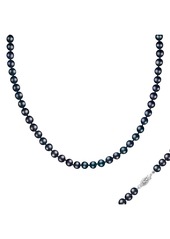 SPLENDID PEARLS Black Cultured Freshwater Pearl Necklace at Nordstrom Rack