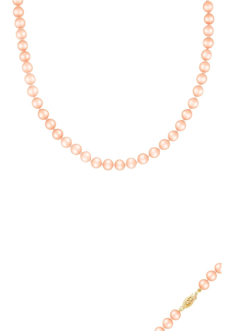 SPLENDID PEARLS Pink 7-8mm Freshwater Pearl Necklace in Natural Pink at Nordstrom Rack
