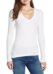 Splendid Ribbed V-Neck Tee