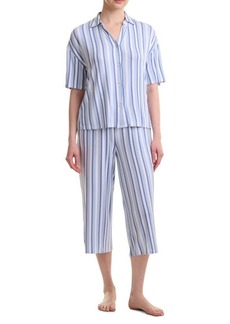 Splendid Stripe Boxy Top Crop Pajamas