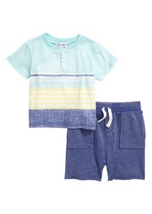 Splendid Sunkissed Stripe Henley Shirt & Shorts Set (Baby)