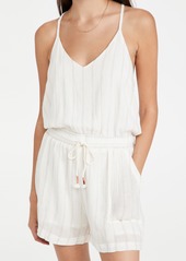 Splendid Ticking Stripe Racerback Romper