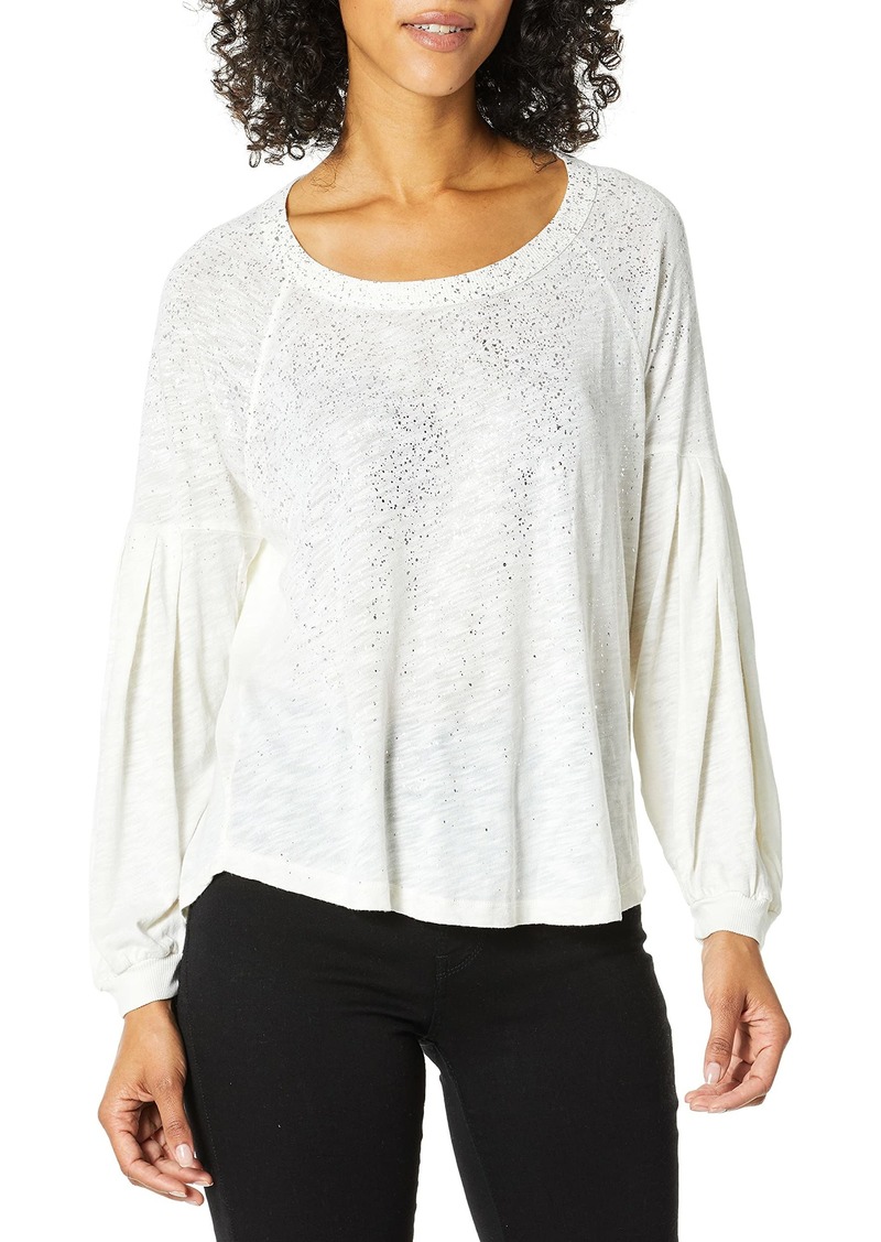 Splendid Women's Blouson Sleeves Top Off White L