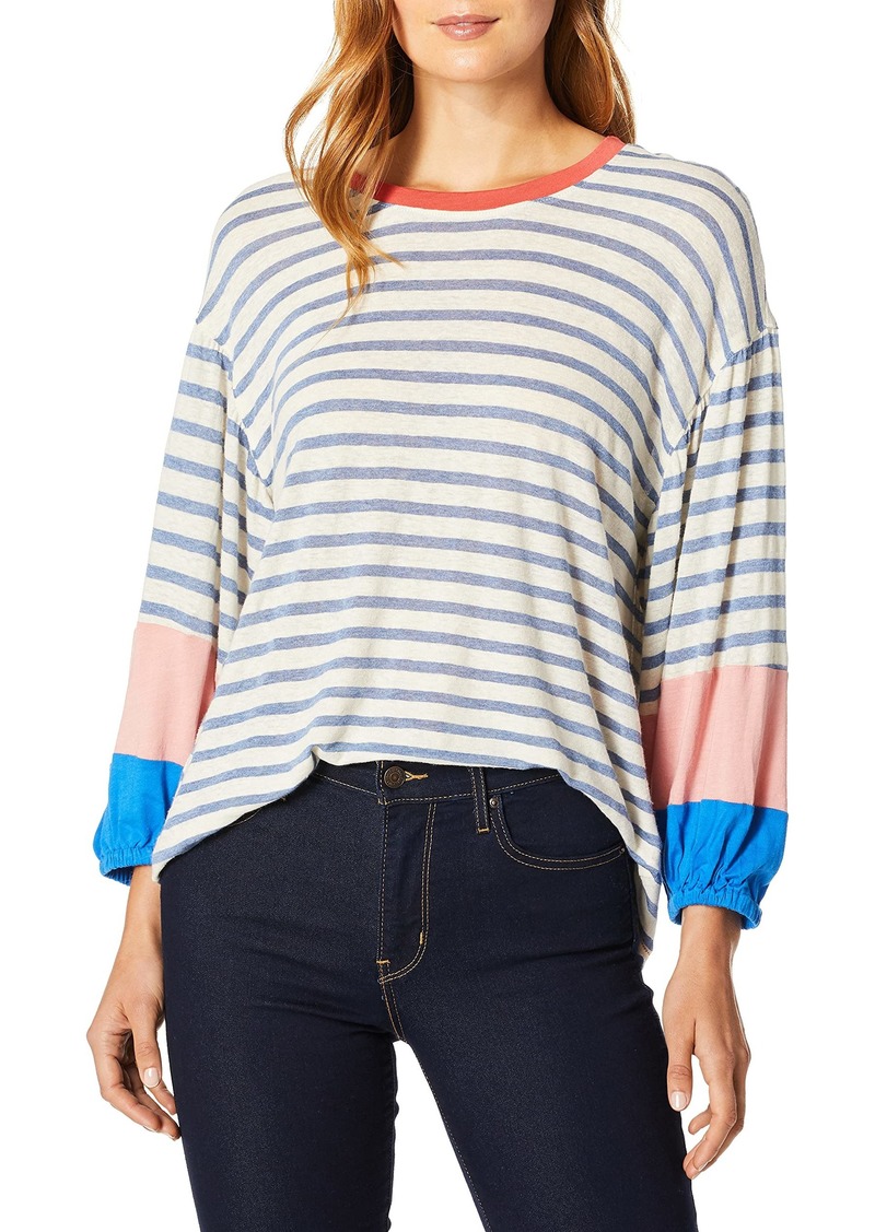 Splendid Women's Crewneck 3/4 Sleeve Tee T-Shirt  XS