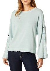 Splendid Women's Flare Sleeve Crewneck Pullover Sweater Sweatshirt  M