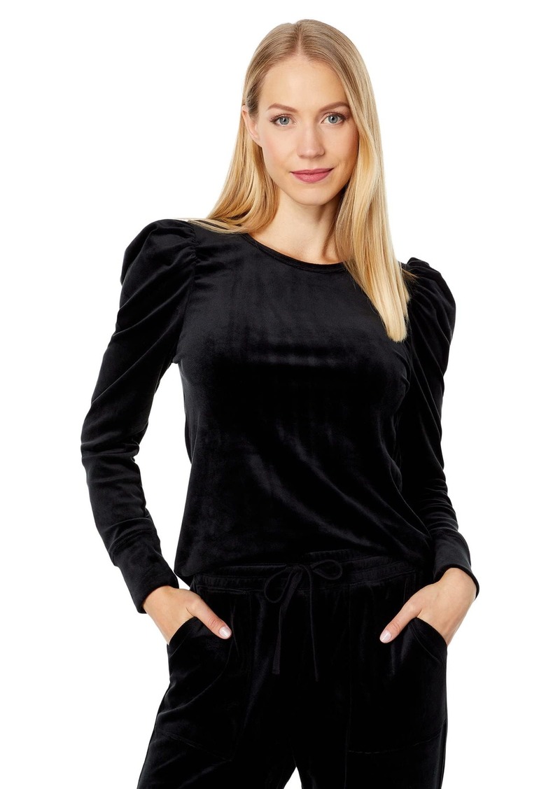 Splendid Women's Ingrid Velour Long Sleeve Tee  Extra Small