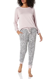 Splendid Women's Long Sleeve Lounge Top and Cozy Bottom Pant Pajama Set Pj