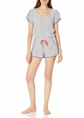 Splendid Women's Short Sleeve Loungewear Pajama Set  L