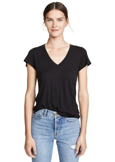 Splendid Women's Short-Sleeve V-Neck Tee T-Shirt  S Loose
