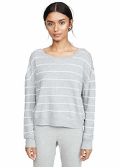 Splendid Women's Shoulder Placket Lounge Pajama Sweater