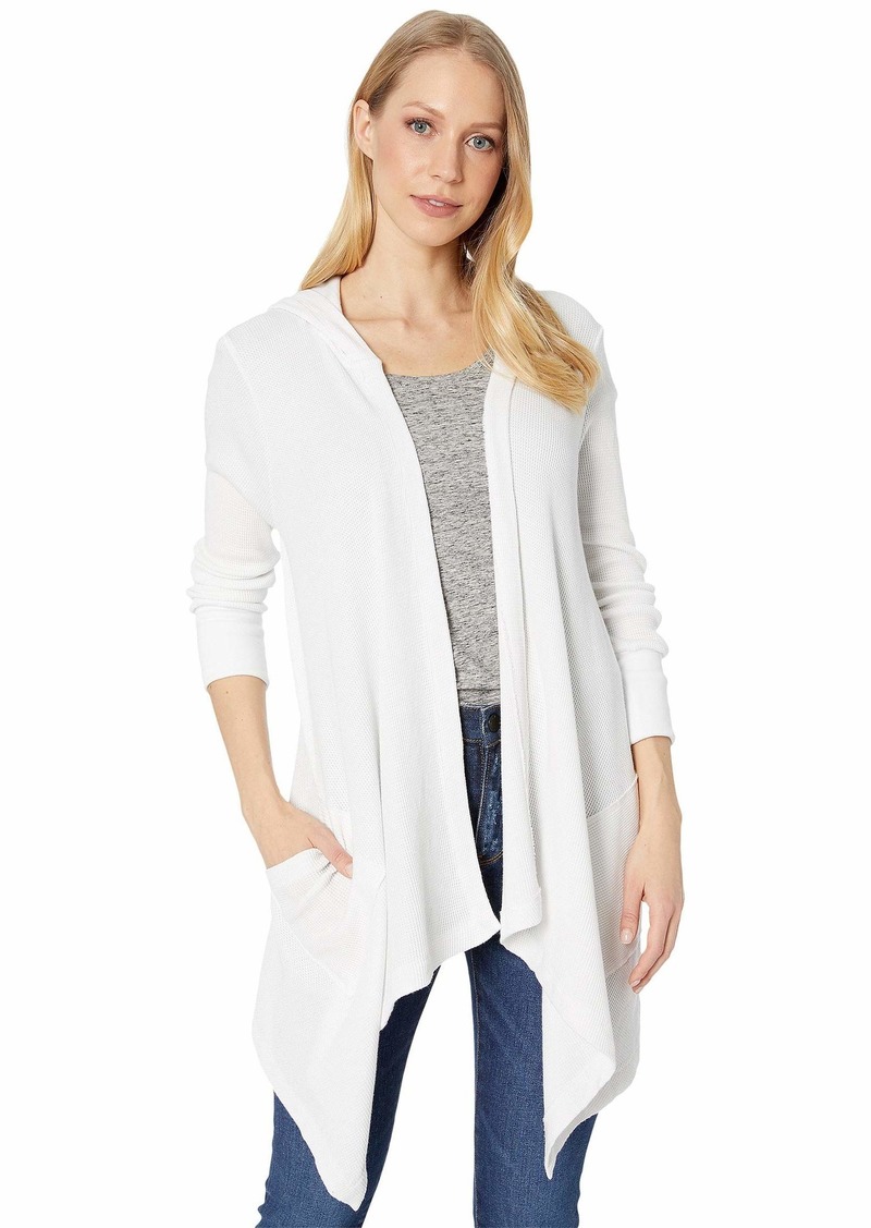 Splendid Women's Thermal Wrap Hooded Cardigan  M