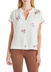 Splendid Wynne Floral Print Crepe Top