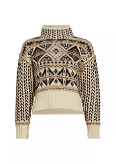 Splendid Vail Wool-Blend Geometric Sweater