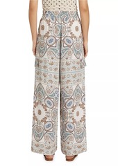 Splendid Venice Paisley Wide-Leg Pants