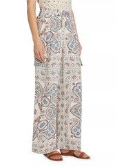 Splendid Venice Paisley Wide-Leg Pants