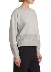 Splendid Vienna Cable-Trimmed Sweater