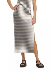 Splendid Whitney Striped Body-Con Maxi Skirt