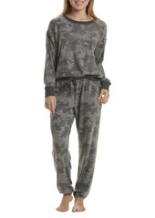 Splendid Women's Westport Long Sleeve Pajama Set - Charcoal Camo