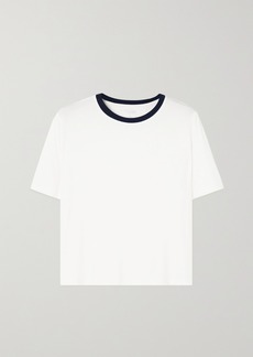 Splits59 Djuna Two-tone Stretch-jersey T-shirt