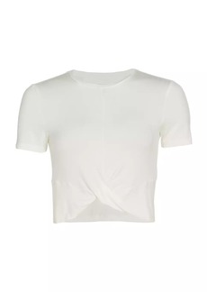 Splits59 Jersey Draped Cropped T-Shirt