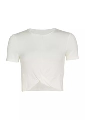 Splits59 Jersey Draped Cropped T-Shirt