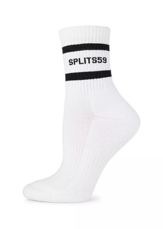 Splits59 Logo Stripe Cotton-Blend Quarter Socks