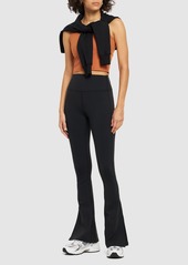 Splits59 Raquel High Waist Flared Pants W/slits