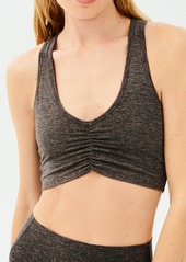 SPLITS59 Airweight Ruched Racerback Sports Bra in Dusty Rose at Nordstrom Rack
