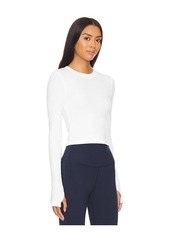 Splits59 Louise Rib Long Sleeve Crop Top