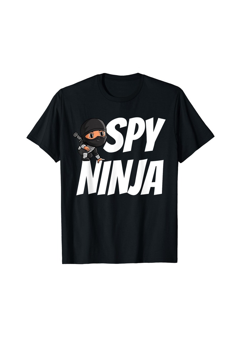 Cool Spy Gaming Ninja Gamer Boy Girl Kids Gaming Halloween T-Shirt
