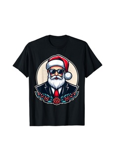 Funny Christmas Spy Santa Agent For Men Women Secret Agent T-Shirt
