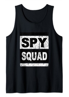 Retro Spy Squad Shirt Secret Agent Shirt Inspector Spy Tank Top