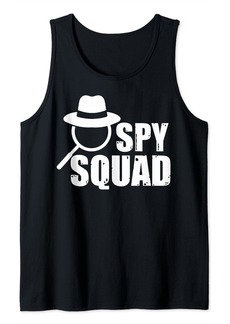 Sarcastic Spy In Disguise Spy Squad Spy Birthday Party Tank Top