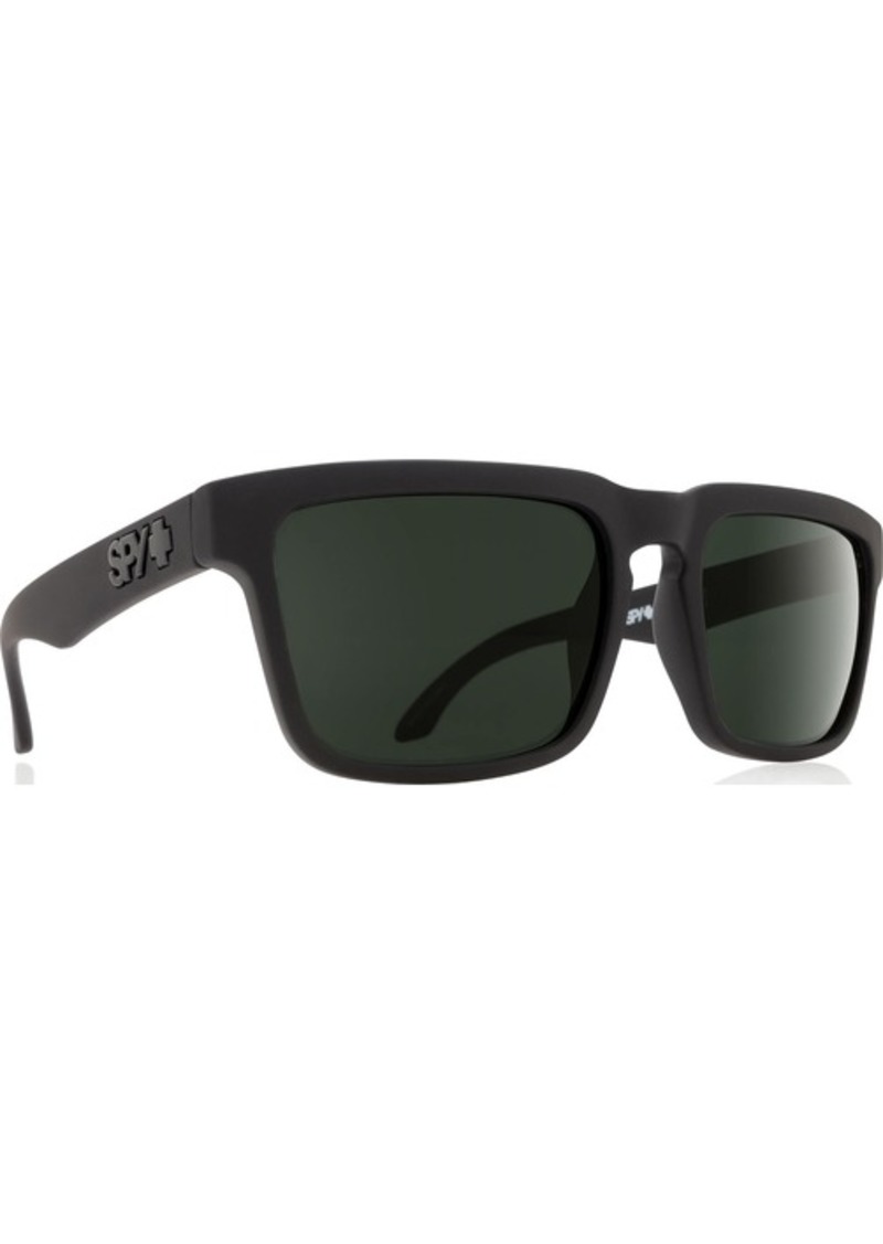 SPY Optic Helm Square Sunglasses Color and Contrast Enhancing Lenses  - Happy Gray Green Polarize Lenses