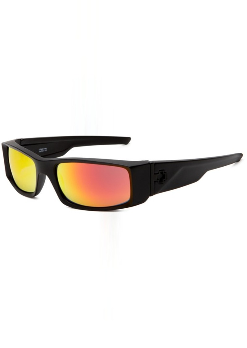 Spy Optic Hielo Sunglasses Matte Black Frame/Grey with Red Spectra Lens one Size