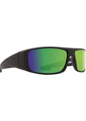 Spy Optic Logan Sunglasses with Happy Lens and Trident Polarization Matte /Happy Bronze Polar with Green Spectra