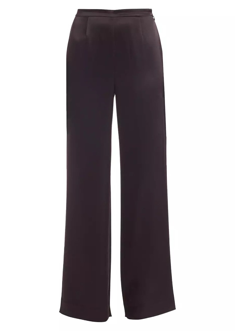 St. John Caviar Collection Kate Satin Pants