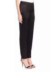 St. John Caviar Collection Kate Satin Pants