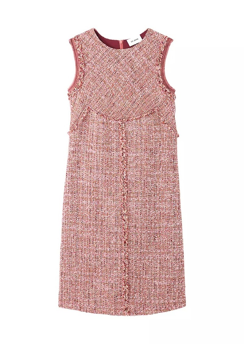 St. John Collection Line Tweed Dress