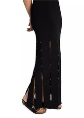 St. John Embellished Stretch Knit Gown