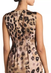 St. John Leopard-Print Maxi Dress