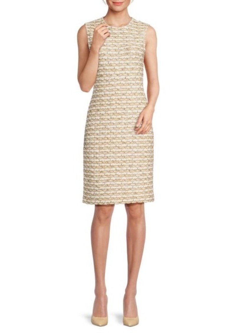 St. John Sleeveless Knit Sheath Dress