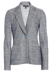 St. John Space-Dyed Tweed Knit Jacket