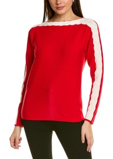 St. John Cable Braid Sweater