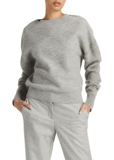 St. John Collection Brushed Wool & Mohair Blend Sweater