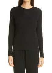 St. John Collection Fitted Cashmere Crewneck Sweater