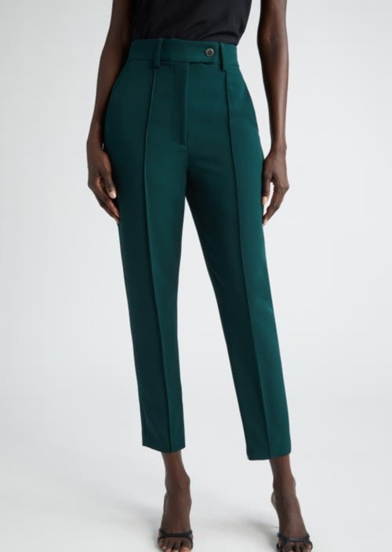 St. John Collection High Waist Stretch Cady Ankle Pants
