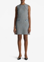 St. John Collection Metallic Tweed Shift Dress