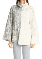 St. John Collection Mixed Cable Knit Sweater