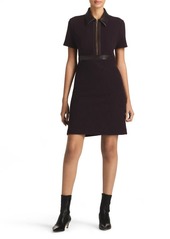 St. John Collection Mixed Media Shirtdress